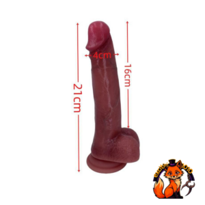 Consolador Realista con Ventosa · Diseño Flexible y Textura Natural