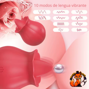 Vibrador con Lengua para Masturbación, Estimulador de Clítoris con Succión